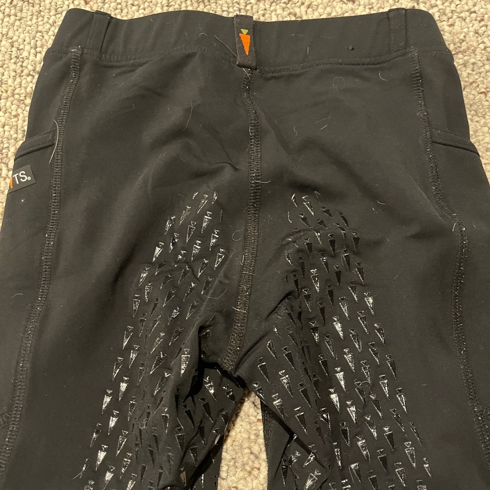 Girls black horseback riding pants